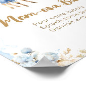 オーディアウィンター男の赤ちゃんシャワーマムオーサバー ポスター (角)