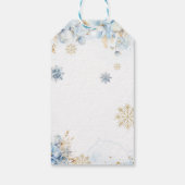 オーディアウィンター男の赤ちゃんシャワー ギフトタグ (裏面)