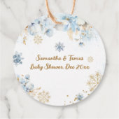 オーディアウィンター男の赤ちゃんシャワー フェイバータグ (裏面)