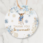 オーディアウィンター男の赤ちゃんシャワー フェイバータグ (正面)