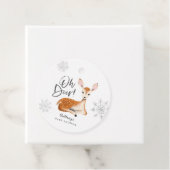 オーディアウィンター素朴ウッドランドベビーシャワーグレー フェイバータグ (インサイチュ)