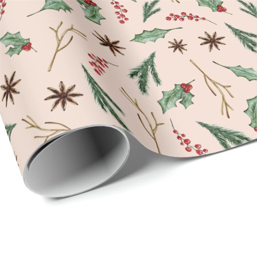 オーディアウィンター緑のベビーシャワー ラッピングペーパー (ロールコーナー)