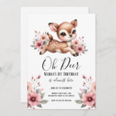 オーディアウォーターカラーバースデーパーティー 招待状 (正面/裏面)