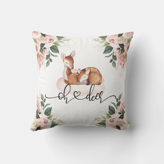 オーディアウォーターカラーピンクフローラ クッション (裏面)