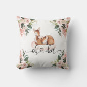 オーディアウォーターカラーピンクフローラ クッション (正面)