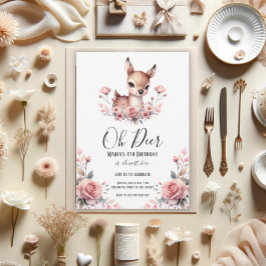 オーディアウォーター色バラ誕生日パーティー 招待状