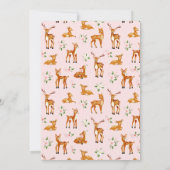 オーディアウォーター色フローラベビーシャワー 招待状 (裏面)