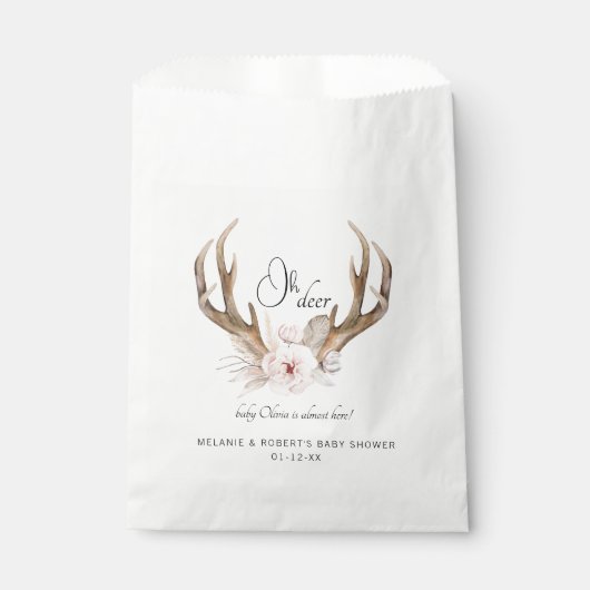 オーディアウォーター色ベビーシャワー フェイバーバッグ (正面)