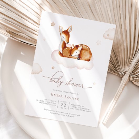 オーディアウォー男女兼用トカラーベビーシャワー 招待状