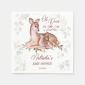オーディアウッドランズベビーシャワー スタンダードカクテルナプキン (正面)