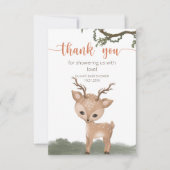 オーディアウッドランドの赤ちゃん感謝していシャワーあなた カード (正面)
