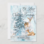 オーディアウッドランドアニマルズウィンターシーズンのご挨拶 シーズンカード (正面)
