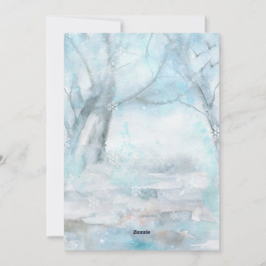 オーディアウッドランドアニマルズウィンターシーズンのご挨拶 シーズンカード (裏面)