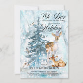オーディアウッドランドアニマルズウィンターホリデーパーティー 招待状 (正面)