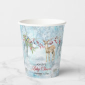 オーディアウッドランドアニマルズウィンターボーイベビーシャワーパ 紙コップ (正面)