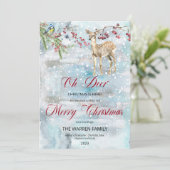 オーディアウッドランドアニマルズウィンターメリークリスマス シーズンカード (スタンド正面)