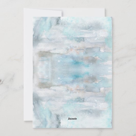 オーディアウッドランドアニマルズウィンターメリークリスマス シーズンカード (裏面)