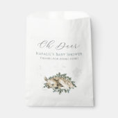 オーディアウッドランドブルーグリーンベイビーシャワー フェイバーバッグ (正面)