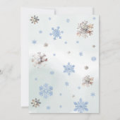 オーディアウッドランドブルーベビーシャワー 招待状 (裏面)