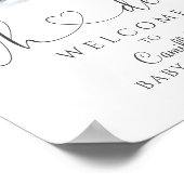 オーディアウッドランド冬の赤ちゃんシャワー ポスター (角)