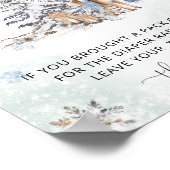 オーディアウッドランド動物冬おむつラッフル ポスター (角)