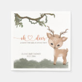 オーディアウッドラ男女兼用ンドベイビーシャワー スタンダードカクテルナプキン (正面)