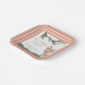 オーディアウッドラ男女兼用ンドベイビーシャワー ペーパープレート (傾斜あり)