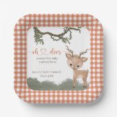 オーディアウッドラ男女兼用ンドベイビーシャワー ペーパープレート (正面)