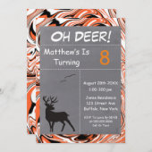 オーディアオレンジカモフラージュ誕生日パーティー (正面/裏面)