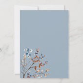 オーディアキュートな森の素朴な花模様赤ちゃんシャワー 招待状 (裏面)