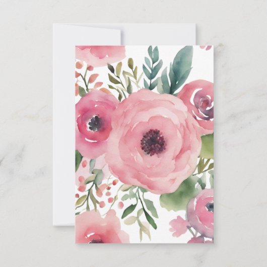 オーディアキュート赤ちゃんシャワーサンキューカード 招待状 (裏面)