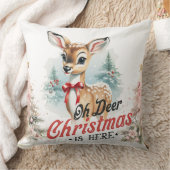 オーディアクリスマスはここにいる装飾用クッション クッション (ブランケット)