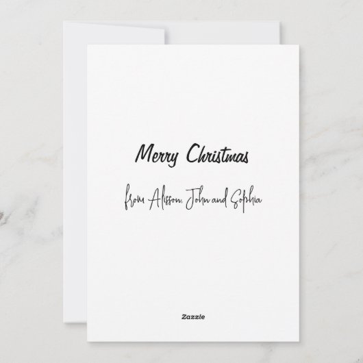 オーディアクリスマスカードおもしろい、かわいいプリンかわいい シーズンカード (裏面)