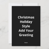 オーディアクリスマス お祝いスタイル シーズンカード (裏面)