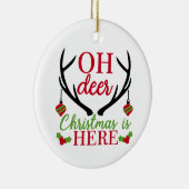 オーディアクリスマス セラミックオーナメント (右)