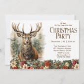 オーディアクリス素朴スマスホリデーパーティー 招待状 (正面)