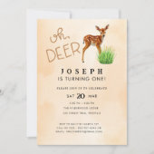 オーディアテーマ誕生日パーティーの招待 招待状 (正面)