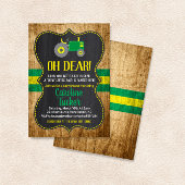 オーディアトラクターベビーシャワー招待状カード 招待状