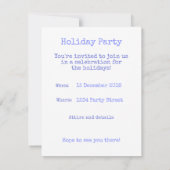 オーディアパーティの招待状 サンキューカード (裏面)