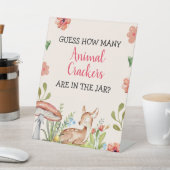 オーディアパーティーデコレーション女の子ベビーシャワーゲーム 台座サイン (インサイチュ)