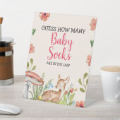 オーディアパーティーデコレーション女の子ベビーシャワーゲーム 台座サイン (インサイチュ)