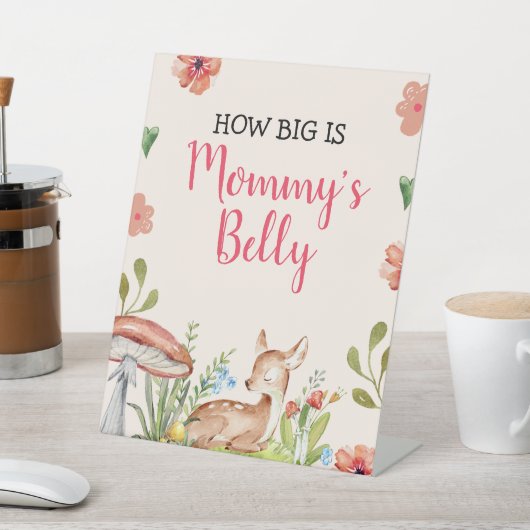 オーディアパーティーデコレーション女の子ベビーシャワーゲーム 台座サイン (インサイチュ)