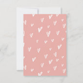 オーディアピンクとタンベビーシャワー招待状 招待状 (裏面)