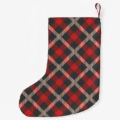 オーディアピンクの耳とウッドランド〔雄ジカの〕枝角 スモールクリスマスストッキング (裏面)