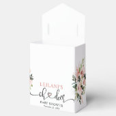 オーディアピンクフローラ赤ちゃんシャワー フェイバーボックス (オープン)