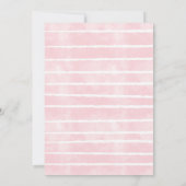 オーディアピンクフローラ赤ちゃんシャワー 招待状 (裏面)