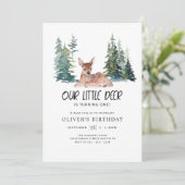 オーディアファースト誕生日パーティーウッドランドパイン 招待状 (スタンド正面)
