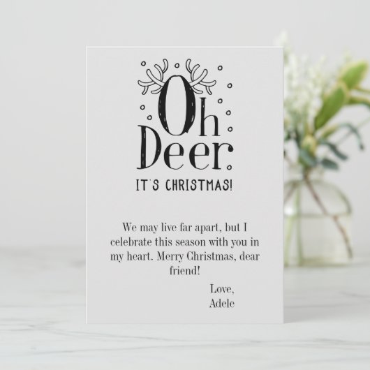 オーディアフラットクリスマスホリデーカード シーズンカード (スタンド正面)