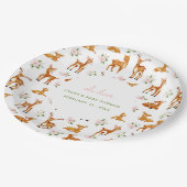 オーディアフローラベビーシャワー ペーパープレート (アングル)