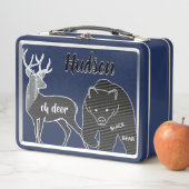 オーディアブラックベアーレトロタイポグラフィ引用文 メタルランチボックス (インサイチュ)